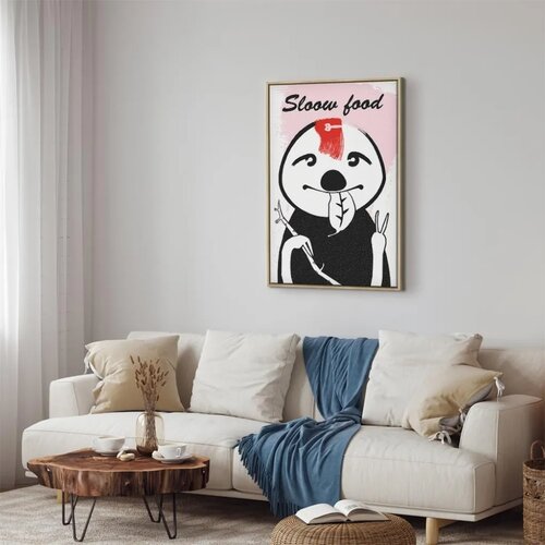  Slika - Sloth Trendsetter (1 Part) Vertical 40x60 U prirodnom drvenom okviru Slike