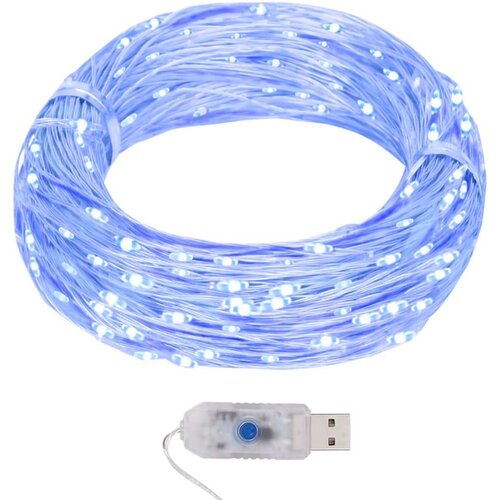 vidaXL Mikro LED lučke na vrvici 40 m 400 LED modre 8 funkcij Cene