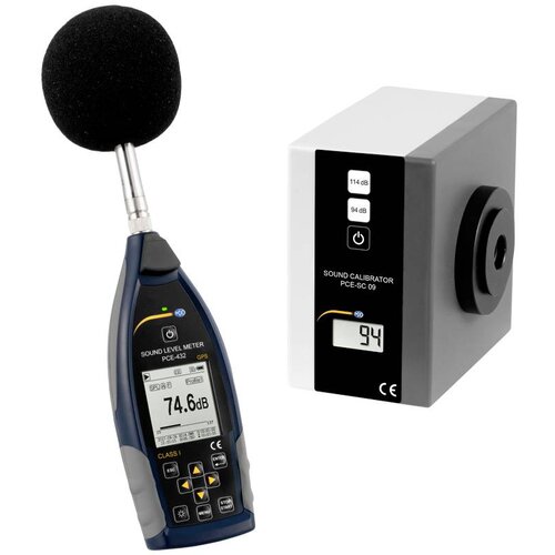 Pce Komplet\, sestavljen iz merilnika ravni zvoka -432 in kalibratorja -SC 09 Instruments merilnik hrupa -432-SC 09, (20641039) Cene