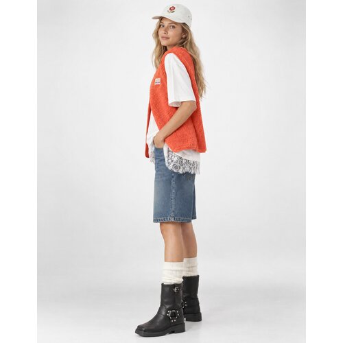 Rip Curl Every Day Polar Vest Fleece Jacket red Slike