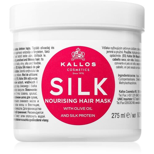 Kallos KJMN Professional Silk maska za suhe in občutljive lase 275 ml Cene