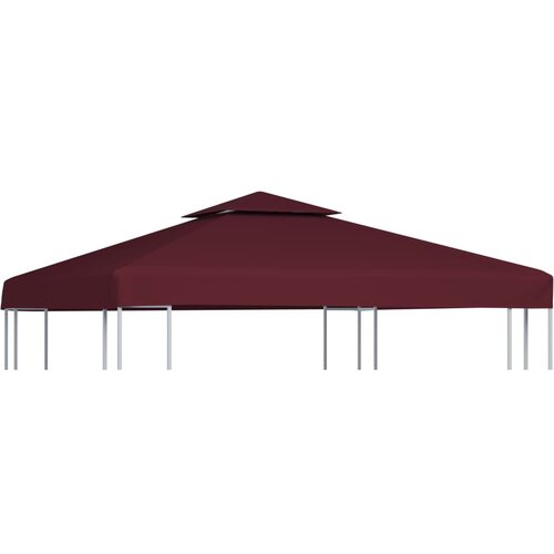 vidaXL pokrov za sjenicu s 2 razine 310 g/m² 3 x 3 m bordo Cijene