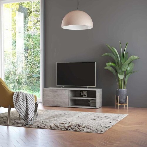  TV ormarić siva boja betona 120 x 34 x 37 cm konstruirano drvo Slike