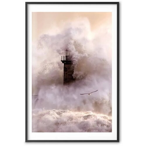  Plakat - Storm 40x60 Crni okvir s margom Slike