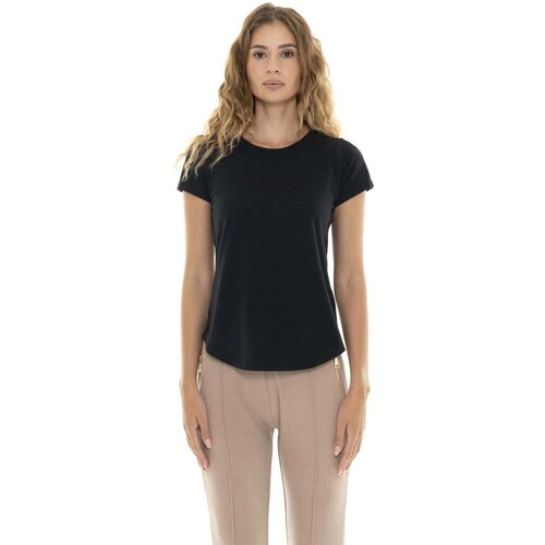 Leone 1947 Majice s kratkimi rokavi Woman T-Shirt Short Sleeves Relaxed Črna Cene