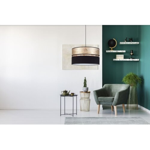  Luster na sajli LIMA 1xE27/60W/230V zlatna/crna Slike