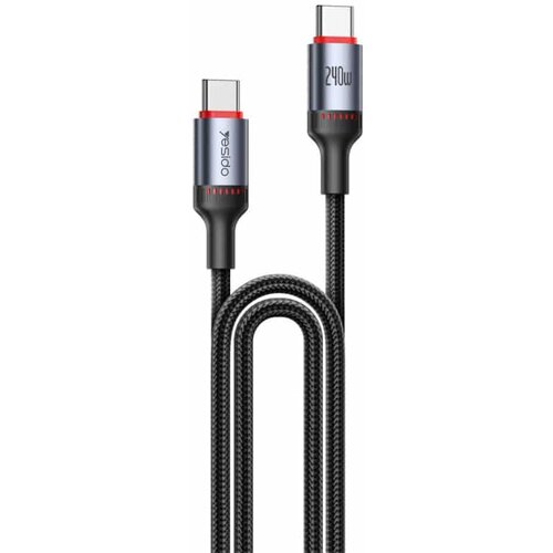  USB-C na USB-C kabel Yesido CA185 240 W 120 cm crni Slike