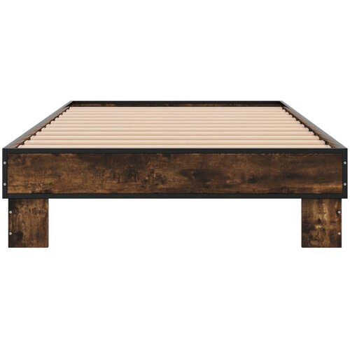  Okvir za krevet boja hrasta 120x200cm konstruirano drvo i metal Slike