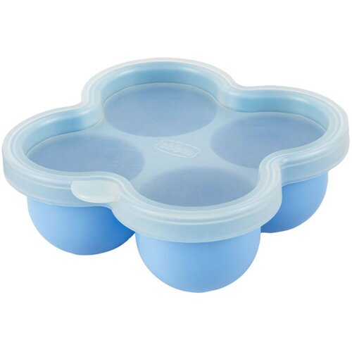 Chicco Multifunctional Food Storage Container Blue posuda za hranu 4x60 ml Slike