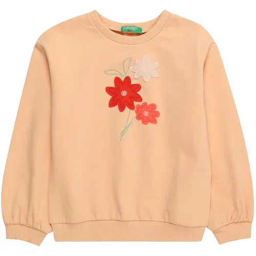 United Colors Of Benetton Sweater majica zelena / breskva / crvena