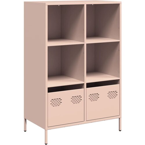 Maison Chic Visoka omara - Komoda - Predalnik roza 68x39x103,5 cm jeklo, (21716752) Slike