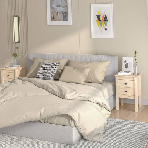 VidaXL Nočna omarica 2 kosa 40x35x61,5 cm trdna borovina Slike