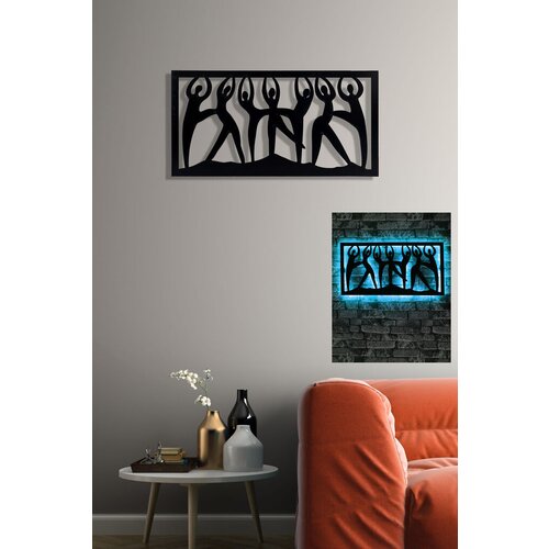 Wallity zidna led dekoracija dancing women, 16 x 16 x 2 cm, 25.2 w, plava Slike