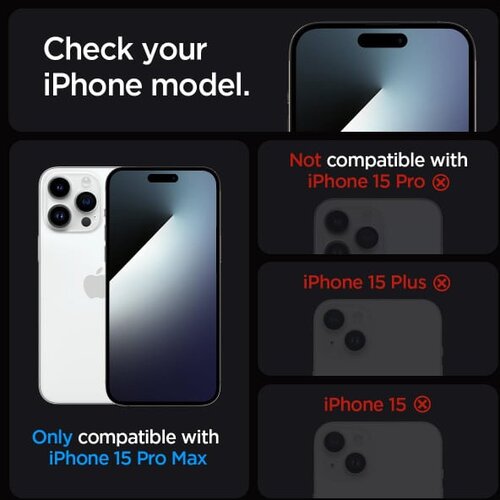 Kaljeno steklo SPIGEN Glas.TR EZ FIT, 2 kosa, za IPHONE 15 PRO MAX, prozorno Slike