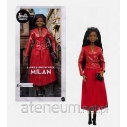 Barbie lutka Fashion Week Milano rdeča, (5000509123) Slike