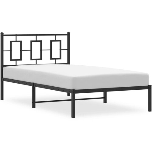  okvir za krevet s uzglavljem crni 100x190 cm Slike