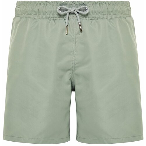 Trendyol Light Khaki Men's Extra Short Basic Sea Shorts Cene