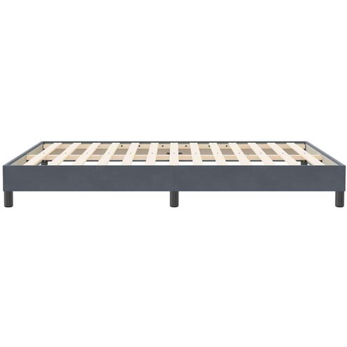 VidaXL Okvir kreveta bez madraca tamnosiva 140x210 cm bar&amp;scaron;un Slike