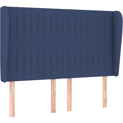 Maison Chic vzglavna omarica - nočna omarica - posteljna omarica z u&amp;scaron;esi modro 147x23x118/128 cm blago, (21711348) Slike