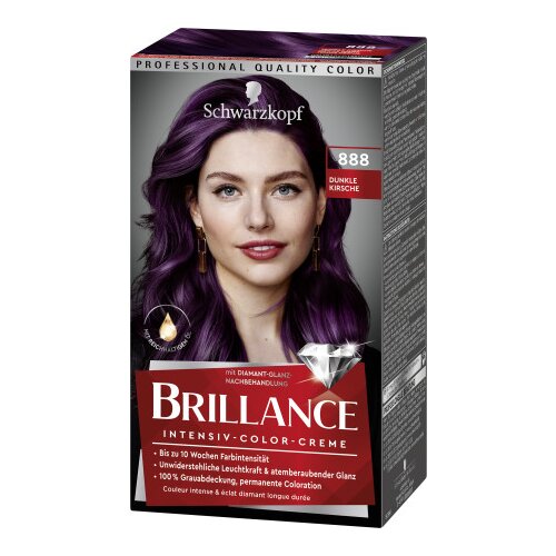 Schwarzkopf Brillance barva za lase - Intensive Color Cream - 888 Dark Cherry Cene