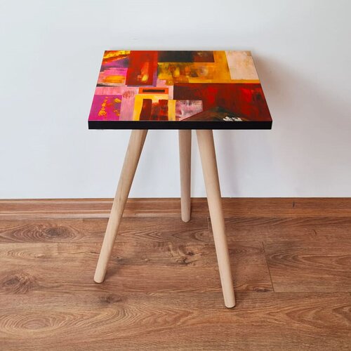 Hanah home klub sto Shp55, 35x42x35 cm, Šareni Cene