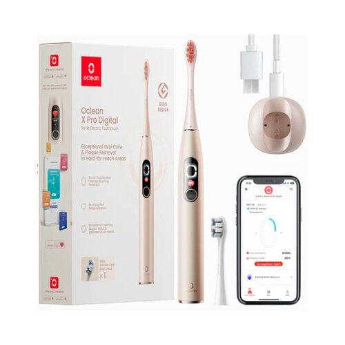 Oclean X Pro Digital sonična četkica za zube Gold Slike