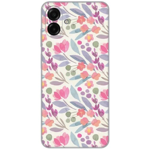  Maska za Samsung A075F Galaxy A07 Watercolor Flowers Silikonska Print Slike