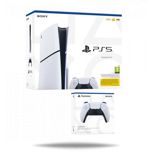 Sony playstation 5 slim d ohišje + dodatni brezžični krmilnik PS5 dualsense Cene