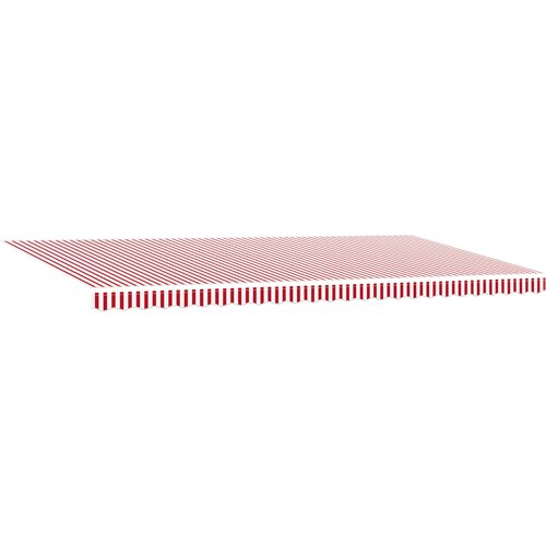 vidaXL Ročna zložljiva tenda rdeče in bele črte 600 x 350 cm, (22145861) Cene