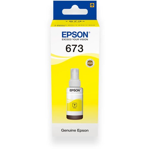 Develop-free Epson 673 / T6734 Mastilo Ink Original Yellow Cene