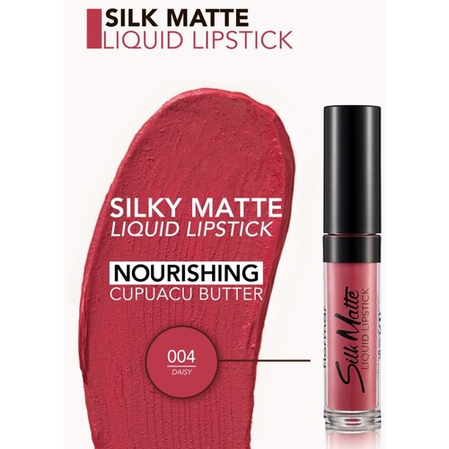 Flormar Silk Matte dolgoobstojna tekoča mat &amp;scaron;minka odtenek 004 Daisy 4,5 ml Slike