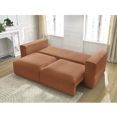 Bobochic Paris Narančasta sklopiva/s prostorom za odlaganje sofa 265 cm Ezechiel &amp;ndash; Slike