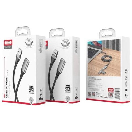  USB kabal XO NB219 ekstenzija USB - USB 2,0 m Black Slike