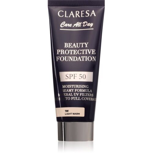 Claresa Care All Day Beauty Protective Foundation za&amp;scaron;titni puder SPF 50 nijansa 1W Light Warm 30 ml Slike