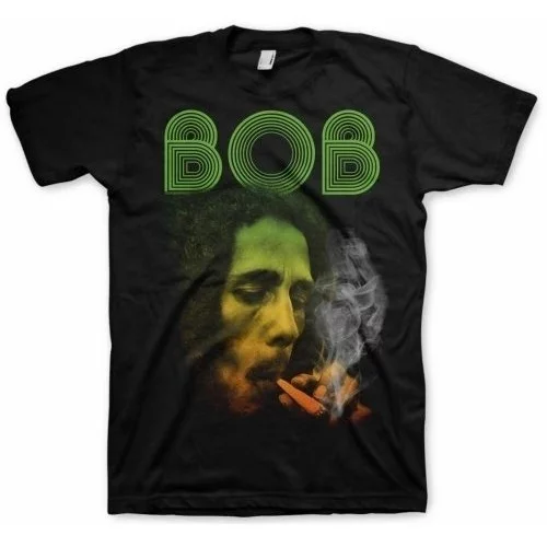Bob Marley majica Smoking Da Erb M Črna