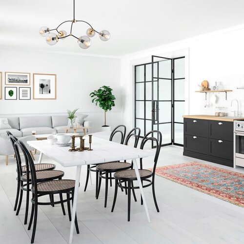 Opviq Kromozom - 1022 Black Chandelier Cene
