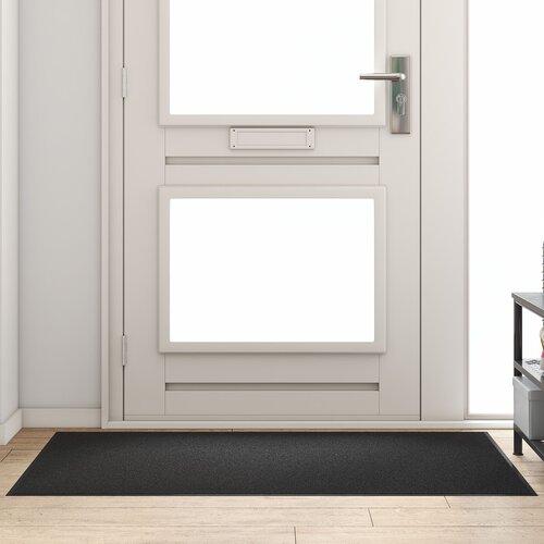 VidaXL Otirač Crni Polipropilen 150 x 90 x 0.9 cm Otirač Pravokutni Slike