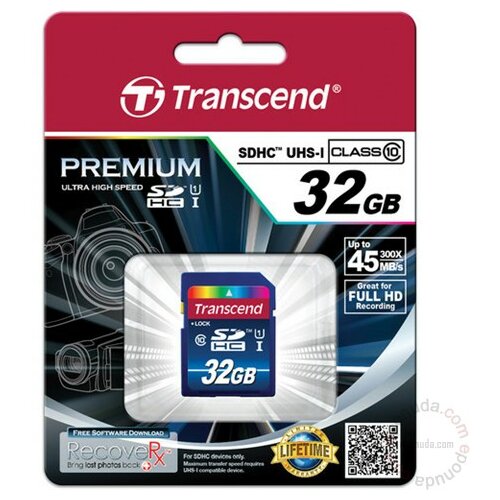Transcend TS32GSDU1 Secure Digital 32GB SDHC memorijska kartica Slike