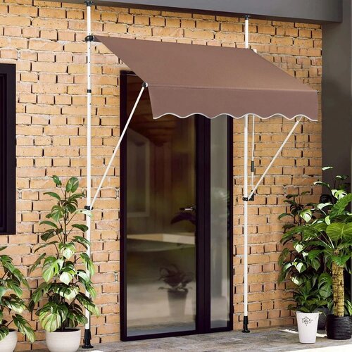 Balkonska tenda 150x120cm samostojeća - braon Cene