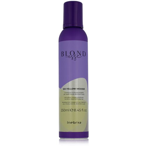 Inebrya BLONDesse No-Yellow Mask pjenasti regenerator neutralizirajući žuti tonovi 250 ml Slike