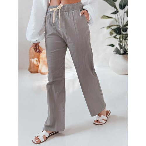 DStreet Spodnie damskie casualowe wide leg BOHO DAY szare Cijene