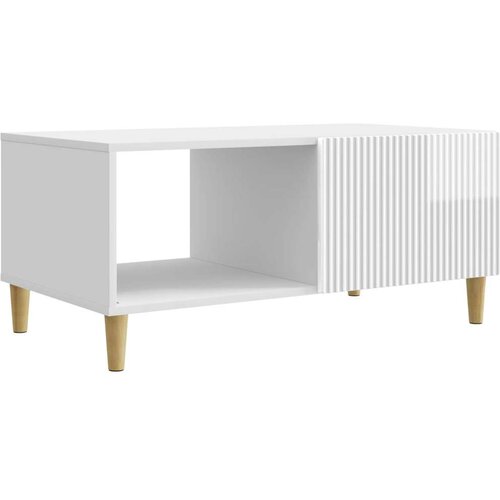  Stolić za kavu Bijela visokog sjaja 90 x 50 x 40 cm - Bijela visokog sjaja Cene