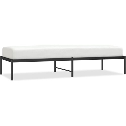 Maison Chic Kovinski Posteljni okvir - Enojna postelja - Postelja za odrasle črn 75x190 cm, (21692288) Slike