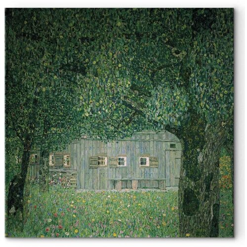  Slika - Gustav Klimt &amp;ndash; Ober&amp;ouml;sterreichisches Bauernhaus 80x80 Standard Slike