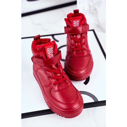 Kesi Children's Insulated Sports Shoes Big Star GG374042 Red Cene