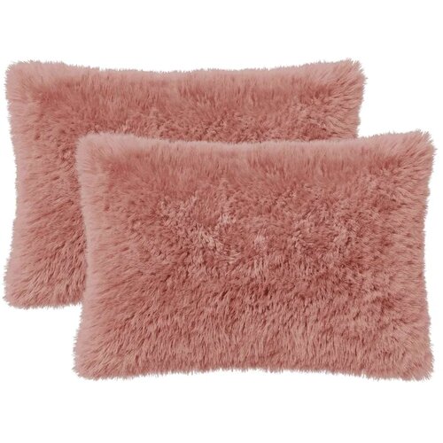  Presvlaka za jastuk 2 pcs HEERLEN Ružičasta 40 x 60 cm PV flis - Ružičasta 40 x 60 cm 2 Slike