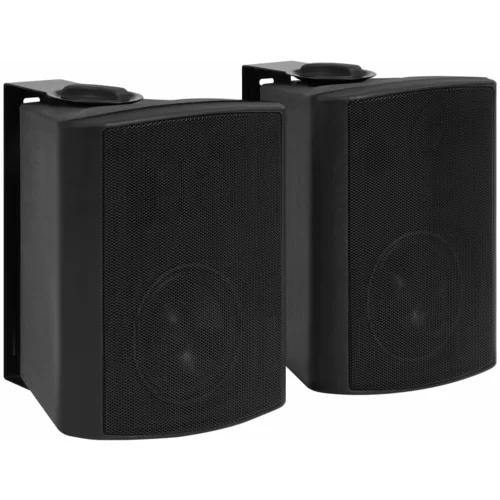 Zidni stereo zvučnici 2 kom crni unutarnji/vanjski 100 W