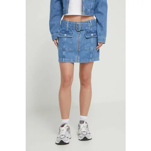 Tommy Jeans Traper suknja mini, ravna