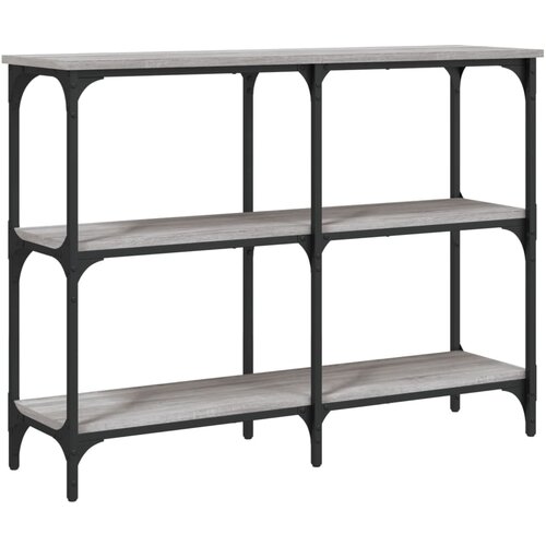 Maison Chic konzolna miza - miza ob steni siva sonoma 100x29x75 cm inženirski les, (21786574) Cene