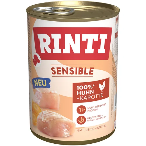 Rinti Ekonomično pakiranje Sensible 24 x 400 g - Piletina i mrkva